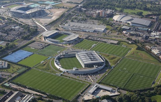 City Football Academy aerial view of the cfa
